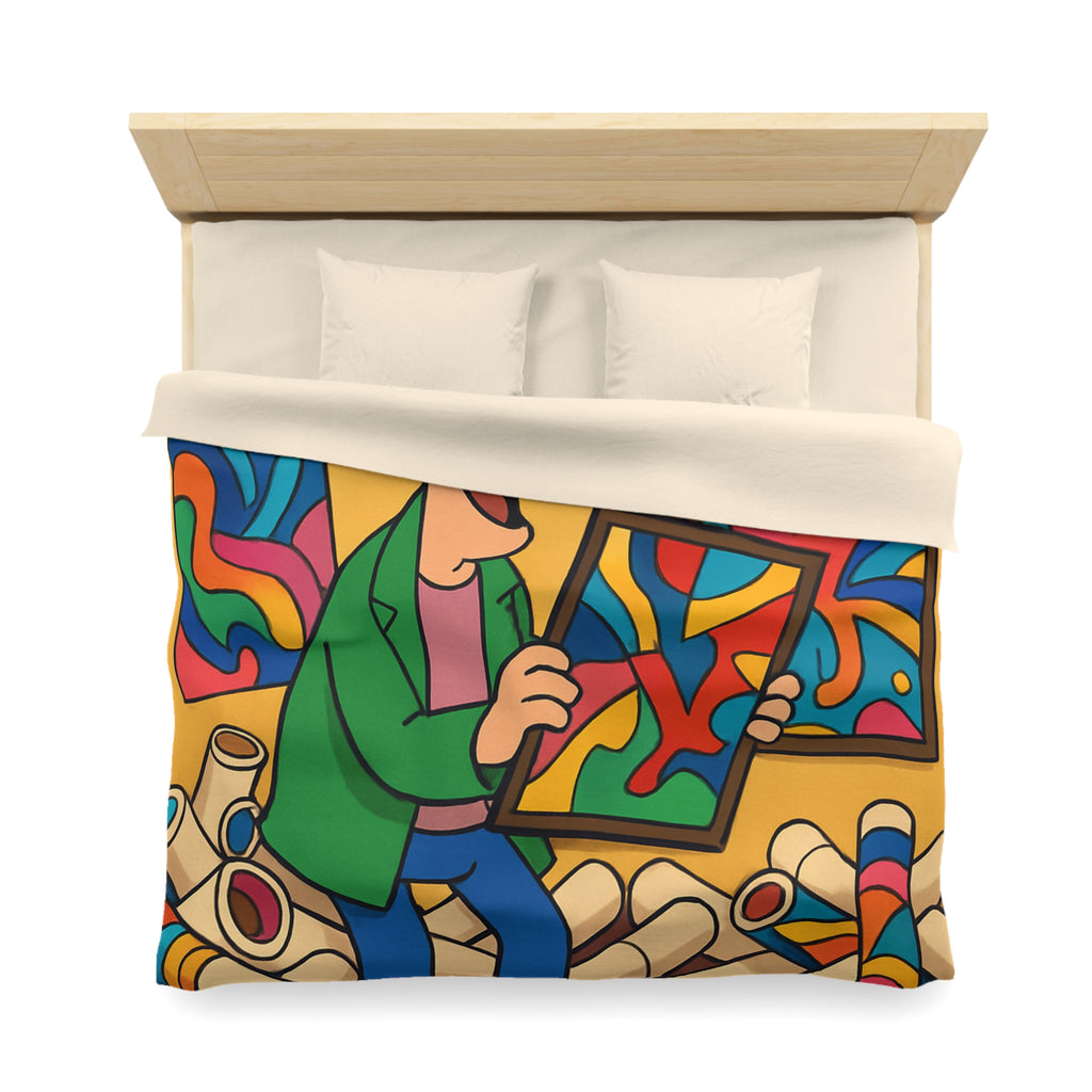 Housse de Couette Microfibre Création Artistique Moderne Design Exclusif Décoration Chambre