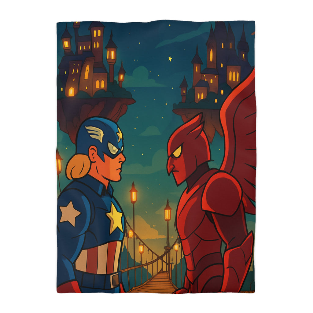 Housse de Couette Microfibre Design Artistique Moderne Décoration Chambre Confort Premium