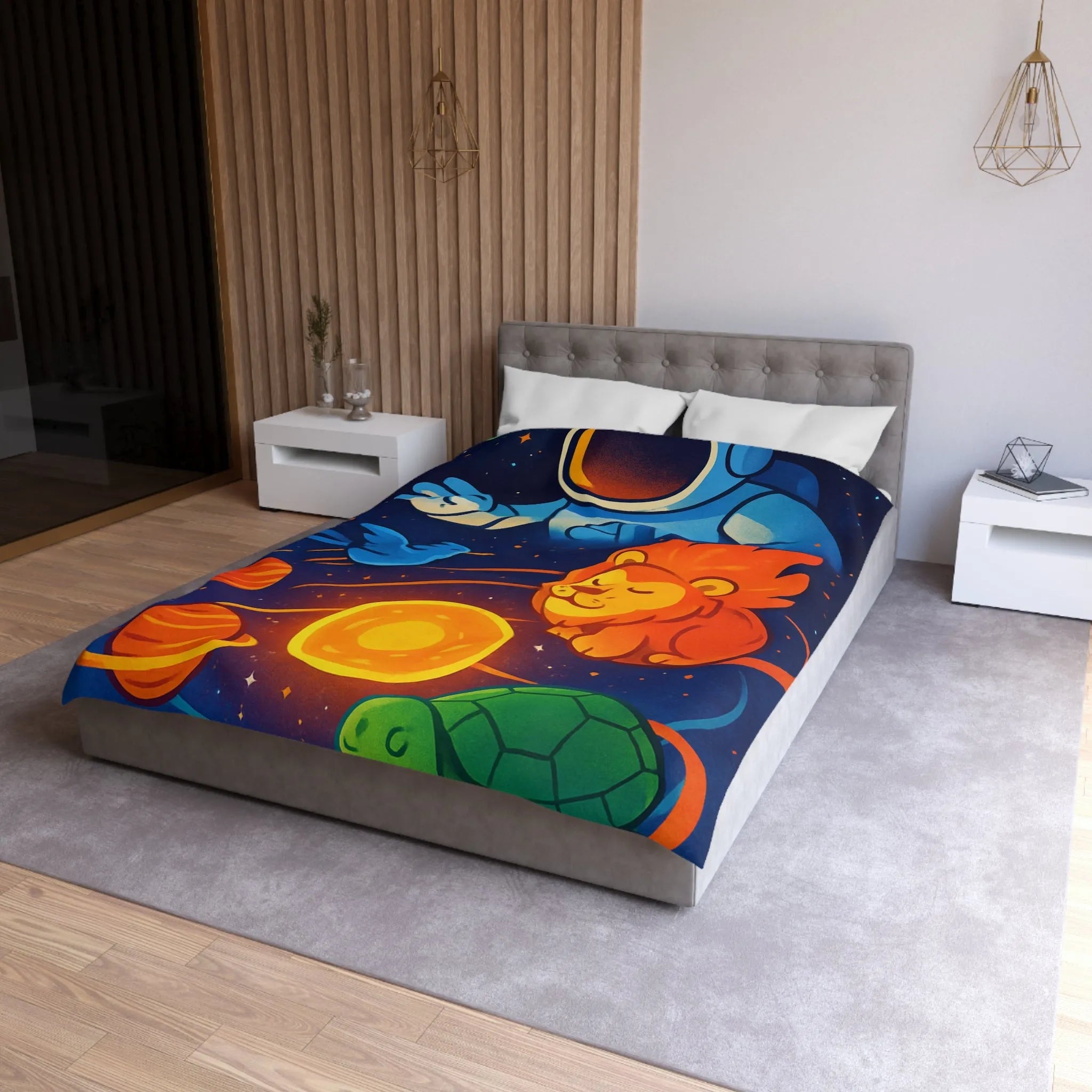 Housse de Couette Microfibre Création Artistique Moderne Design Exclusif Décoration Chambre