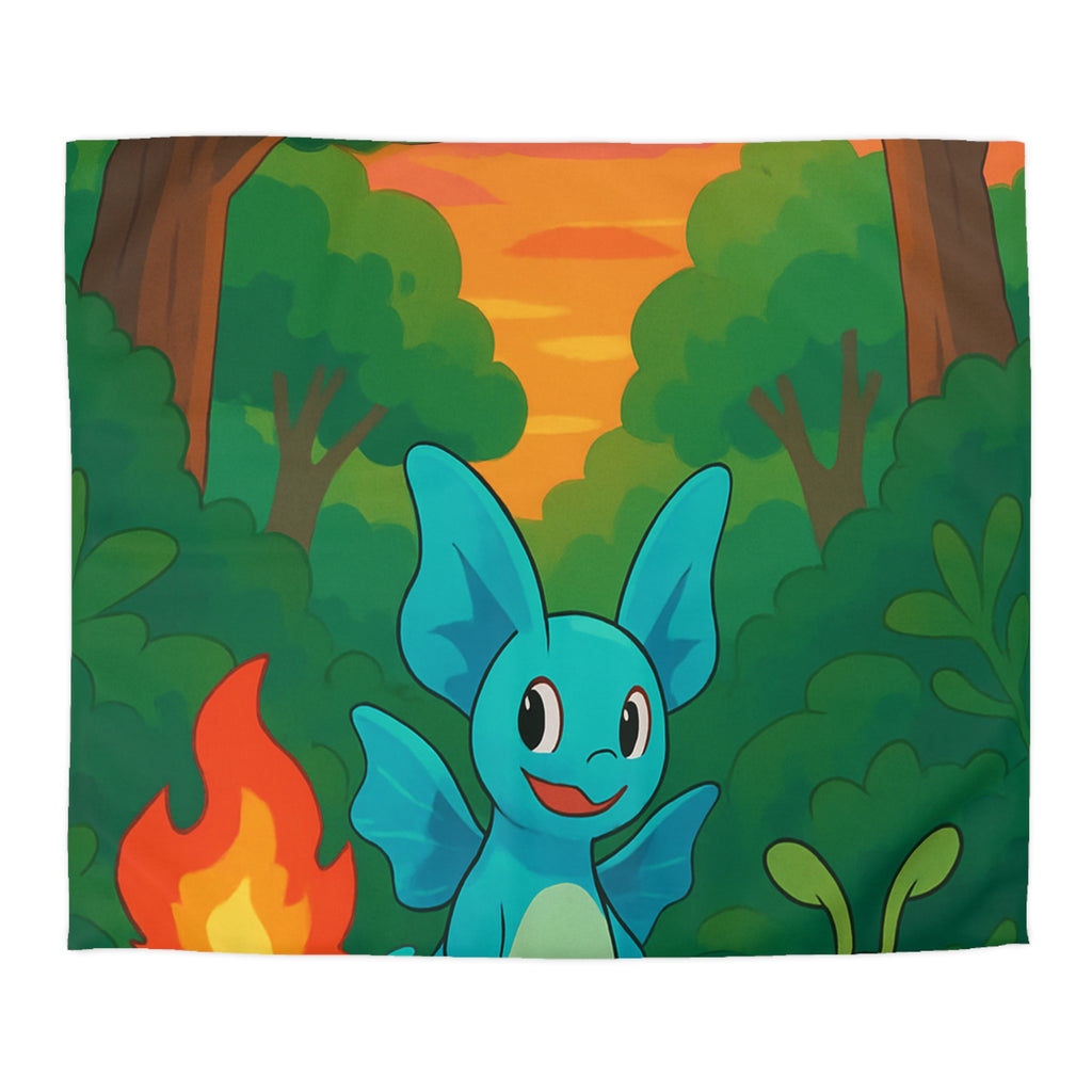 Housse de Couette Microfibre Illustration Unique Design Moderne Décoration Intérieure Raffinée