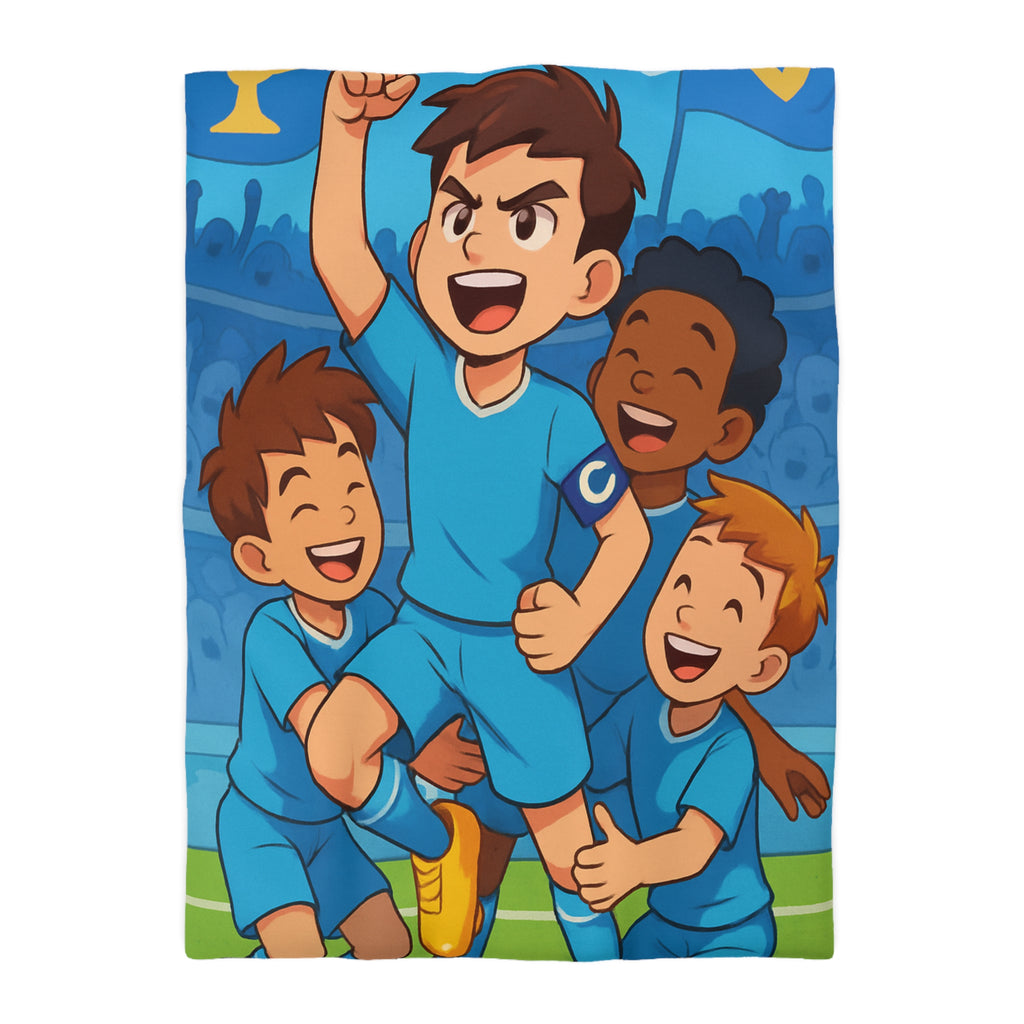 Housse de Couette Microfibre Motif Créatif Original Style Contemporain Chambre Élégante