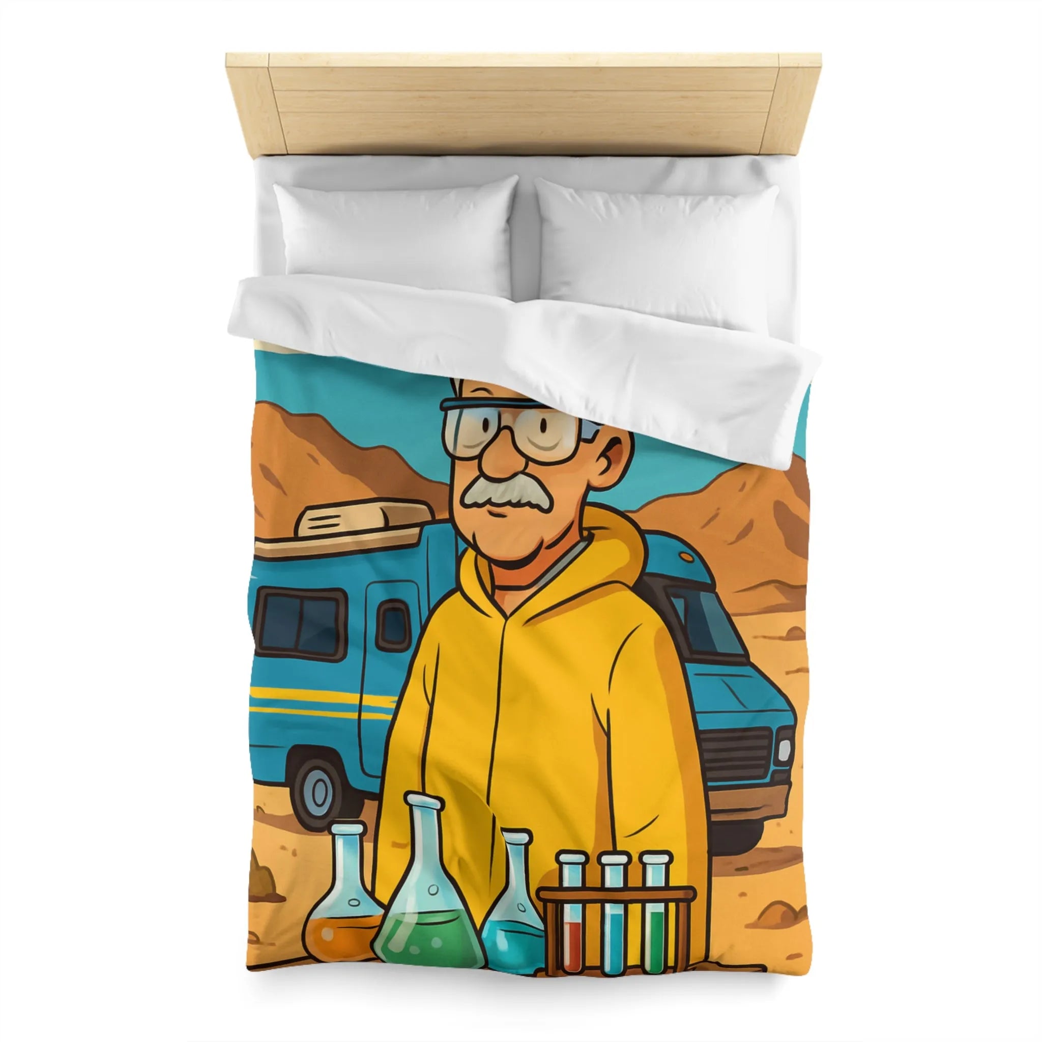 Housse de Couette Microfibre Art Graphique Contemporain Style Décoratif Chambre Tendance