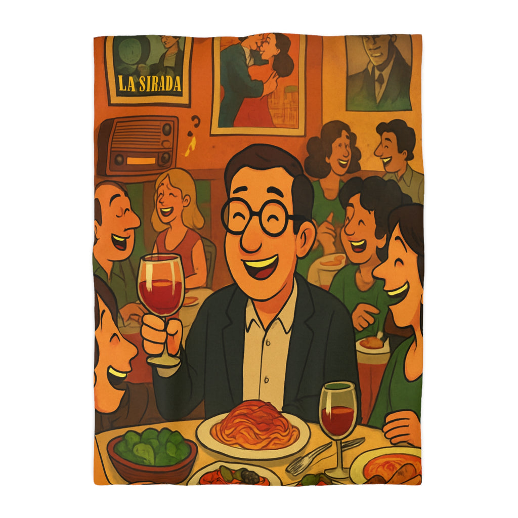 Housse de Couette Microfibre Illustration Unique Design Moderne Décoration Intérieure Raffinée