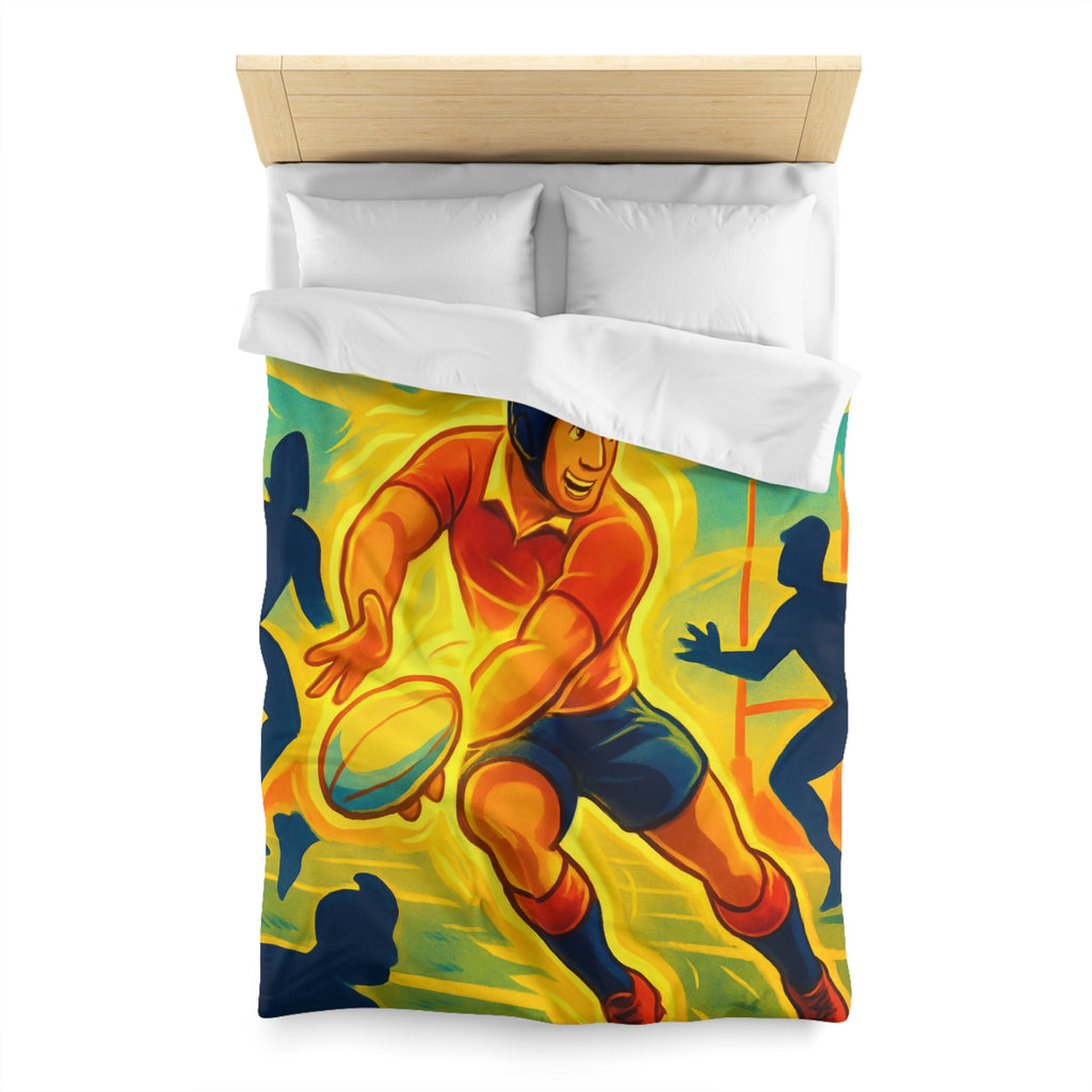 Housse de Couette Microfibre Design Artistique Moderne Décoration Chambre Confort Premium