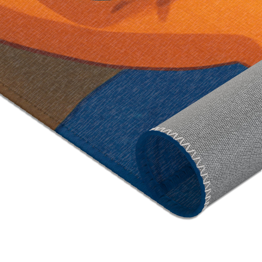Tapis Area Rug Illustration Unique Design Contemporain Décoration Intérieure Sol Raffinée