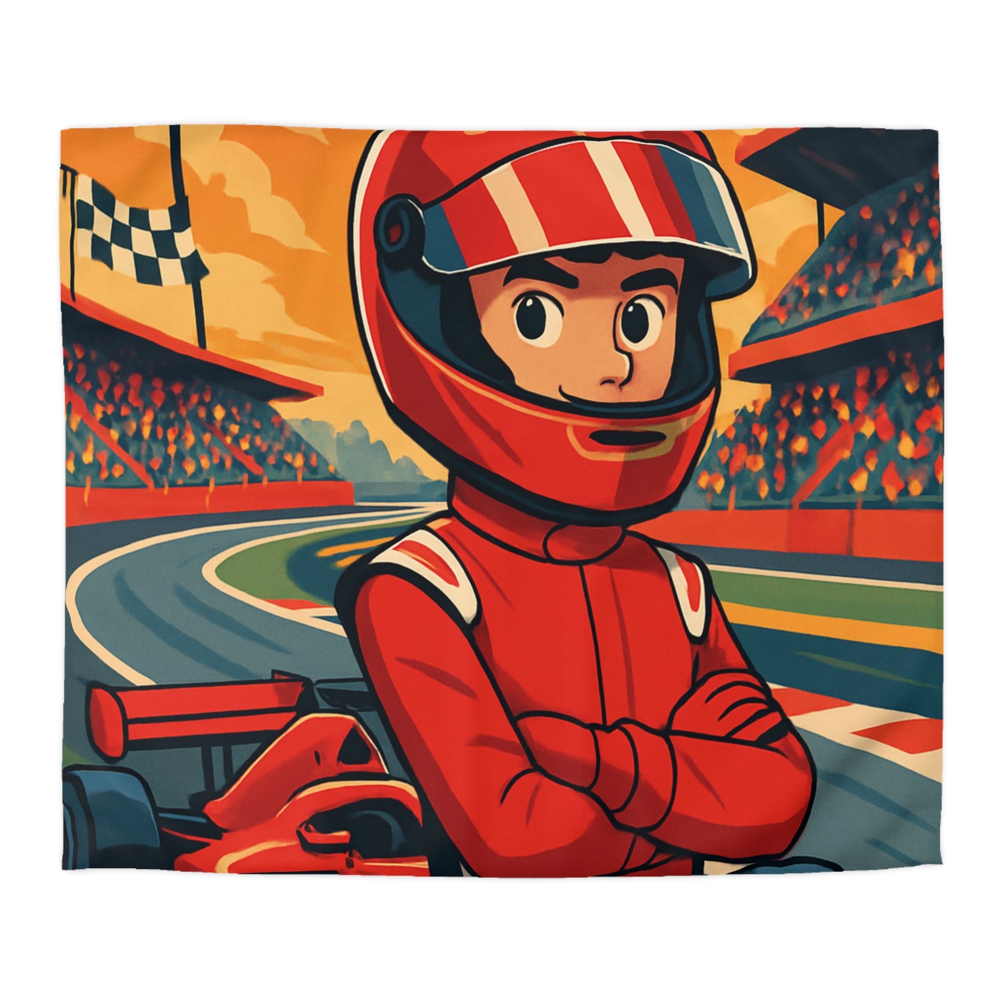 Housse de Couette Microfibre Illustration Unique Design Moderne Décoration Intérieure Raffinée