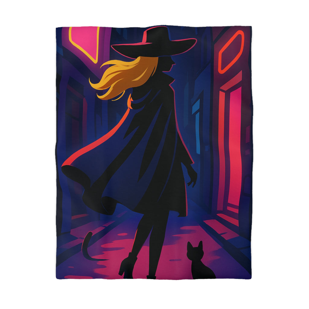 Housse de Couette Microfibre Design Artistique Moderne Décoration Chambre Confort Premium