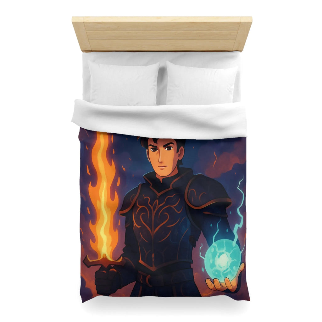 Housse de Couette Microfibre Art Graphique Contemporain Style Décoratif Chambre Tendance