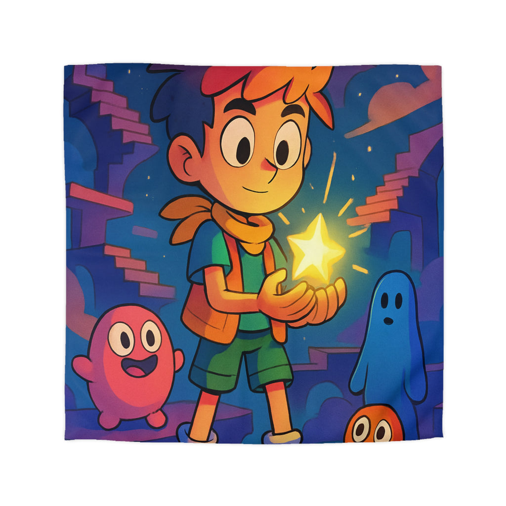 Housse de Couette Microfibre Motif Créatif Original Style Contemporain Chambre Élégante