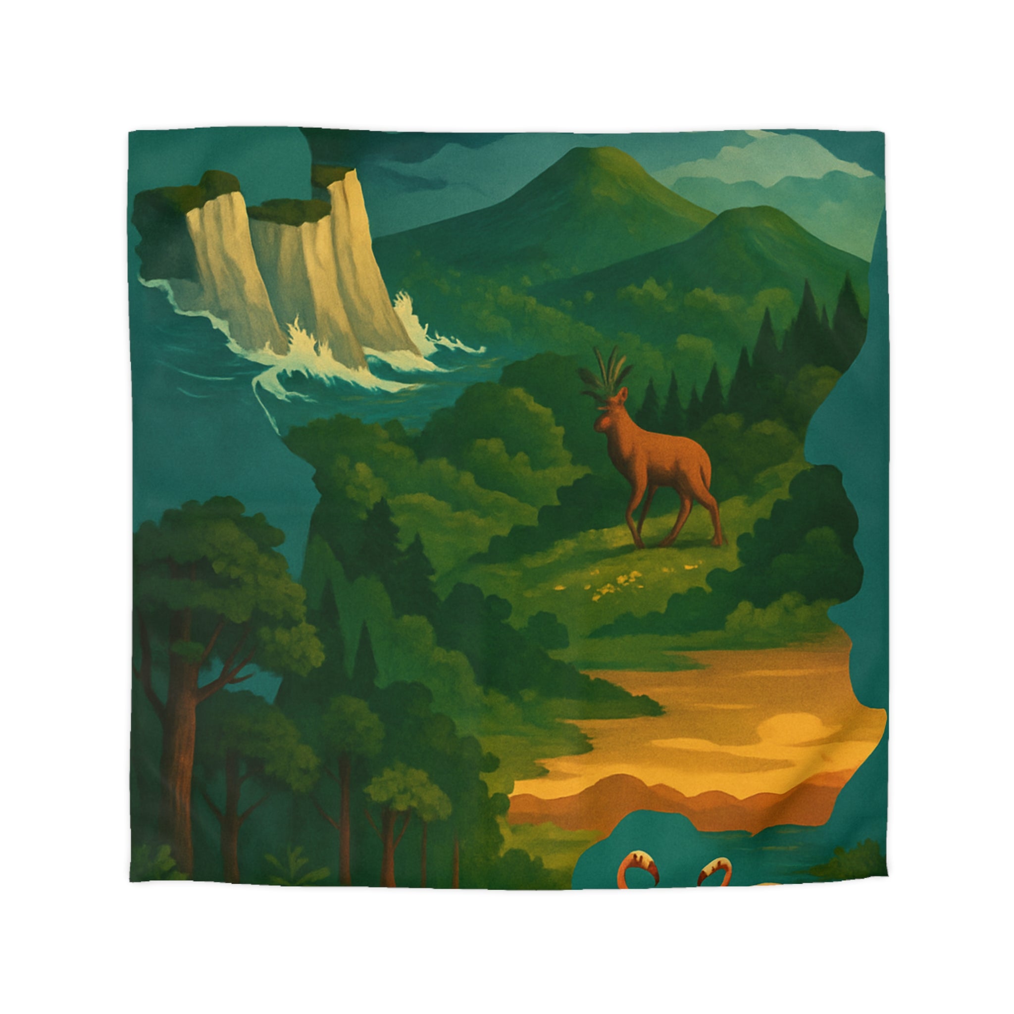 Housse de Couette Microfibre Création Artistique Moderne Design Exclusif Décoration Chambre