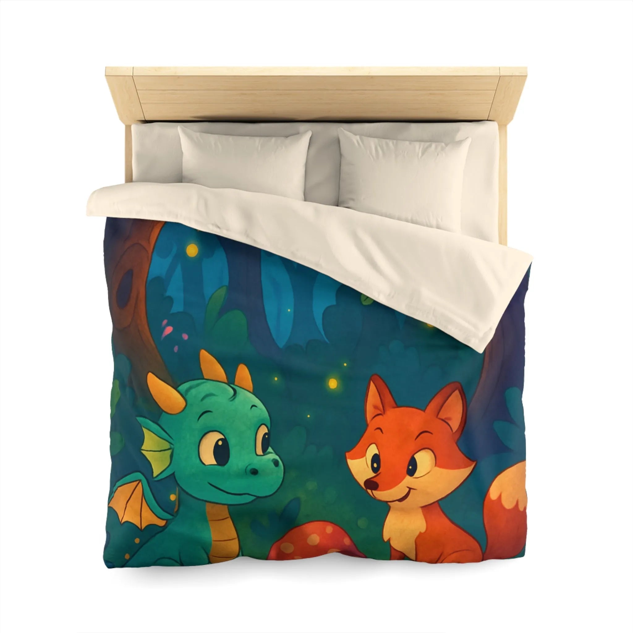 Housse de Couette Microfibre Art Graphique Contemporain Style Décoratif Chambre Tendance