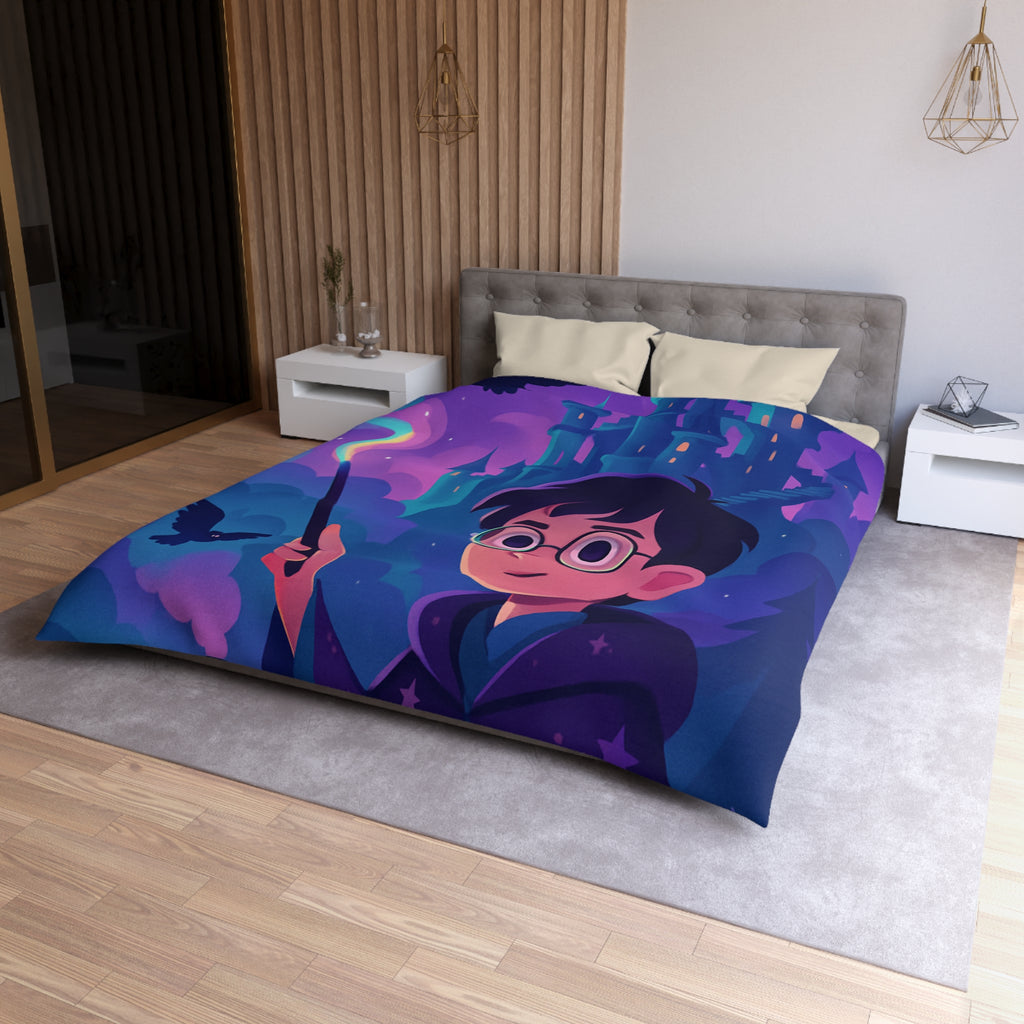 Housse de Couette Microfibre Motif Créatif Original Style Contemporain Chambre Élégante