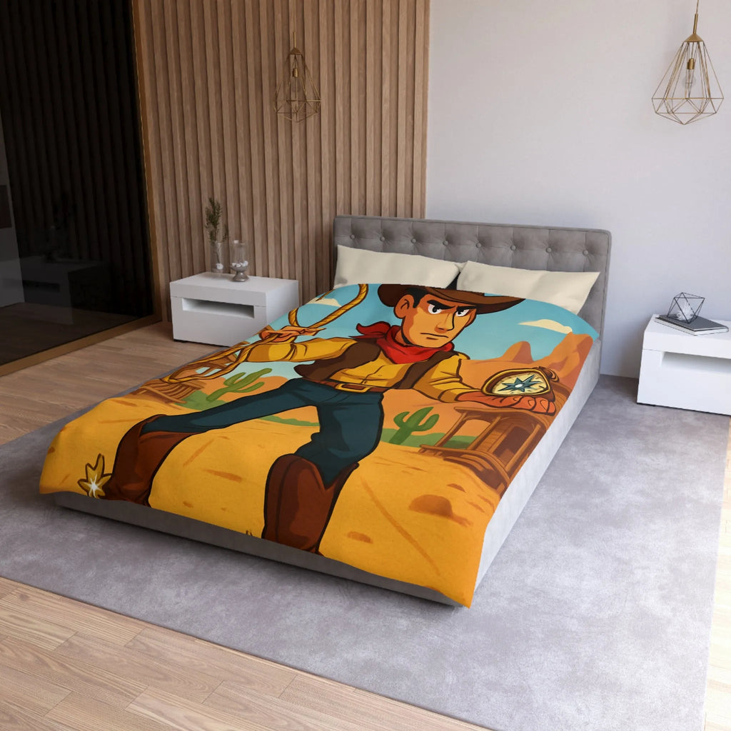 Cowboy Cartoonesque dans le Désert, Lasso et Boussole, Aventure Far West Humoristique