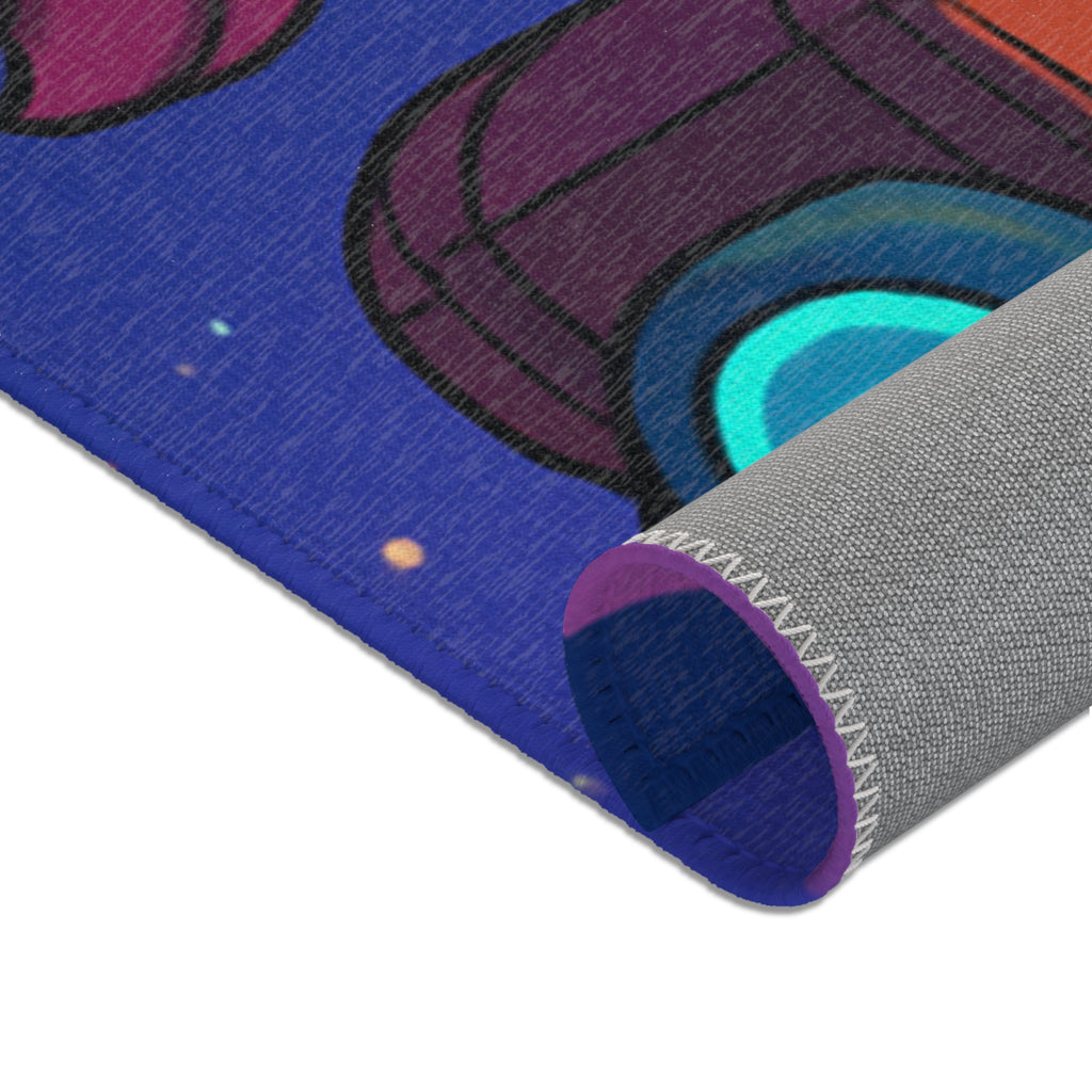 Tapis Constellation Thématique Pour Décor Cosmique Avec Éléments Astronomiques Colorés et Dynamiques