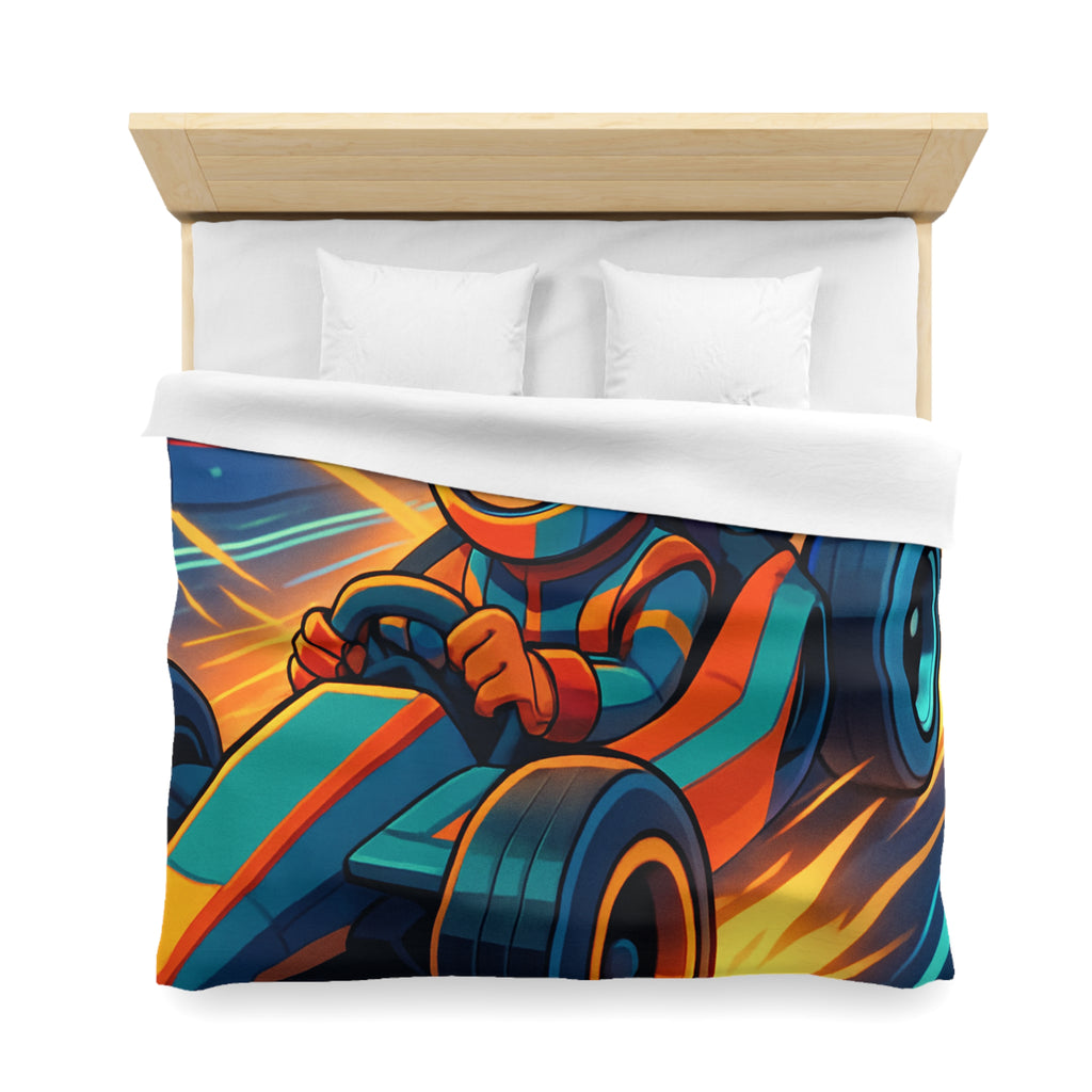 Housse de Couette Microfibre Motif Créatif Original Style Contemporain Chambre Élégante