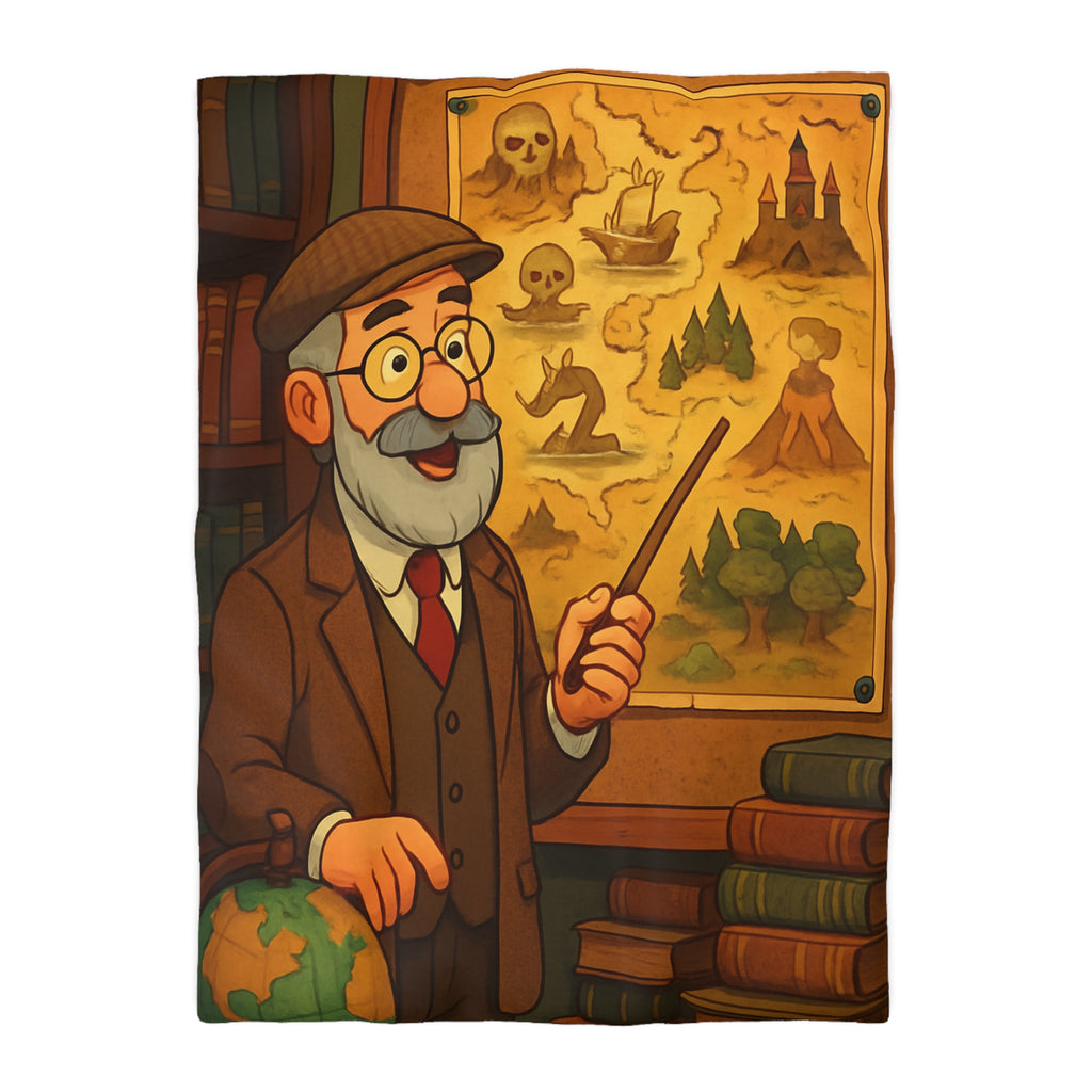 Housse de Couette Microfibre Illustration Unique Design Moderne Décoration Intérieure Raffinée