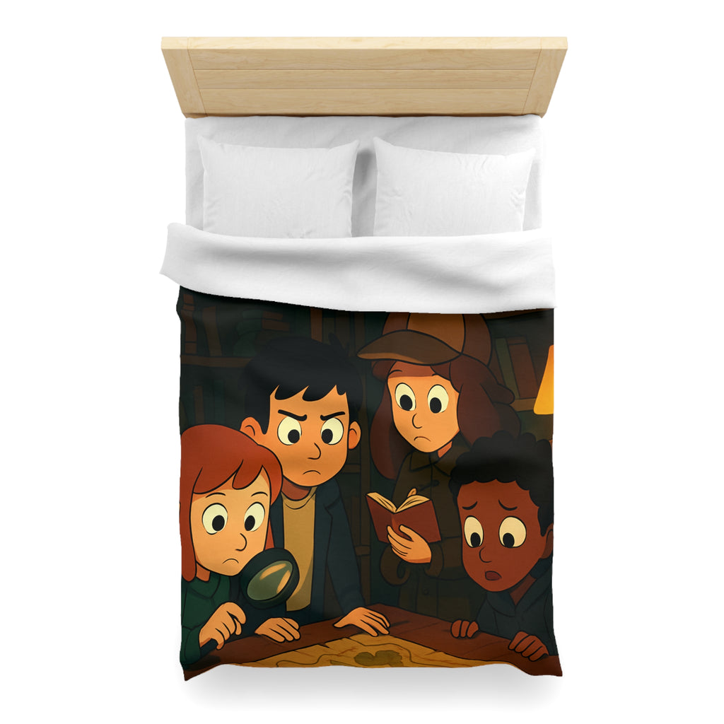 Housse de Couette Microfibre Motif Créatif Original Style Contemporain Chambre Élégante