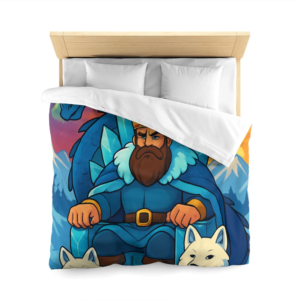 Housse de Couette Microfibre Art Graphique Contemporain Style Décoratif Chambre Tendance