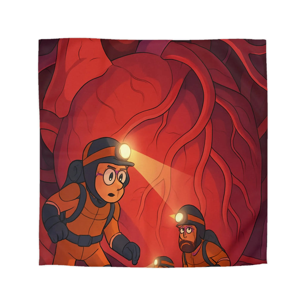 Explorez l’aventure intérieure avec une housse de couette motif cœur et explorateurs