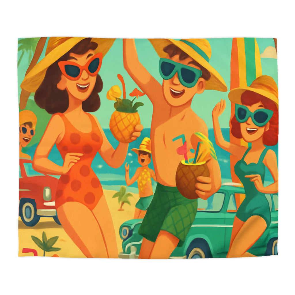 Housse de Couette Microfibre Illustration Unique Design Moderne Décoration Intérieure Raffinée