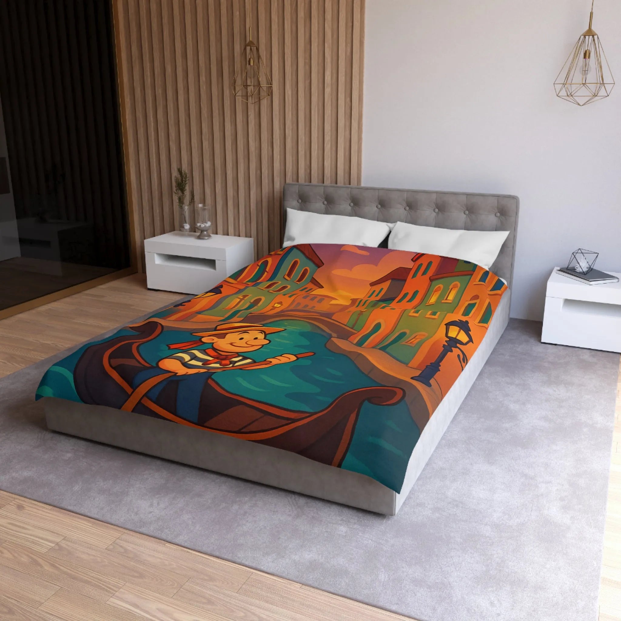 Housse de Couette Microfibre Création Artistique Moderne Design Exclusif Décoration Chambre