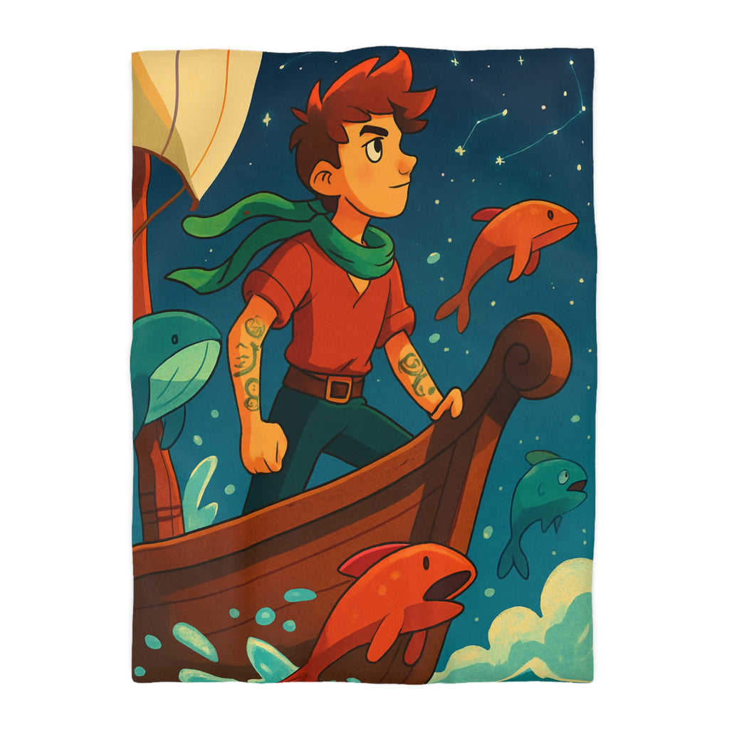 Housse de Couette Microfibre Design Artistique Moderne Décoration Chambre Confort Premium