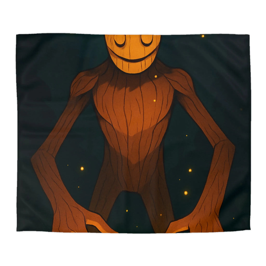 Chambre imaginative avec housse de couette créature mystique enchantée dans forêt lumineuse