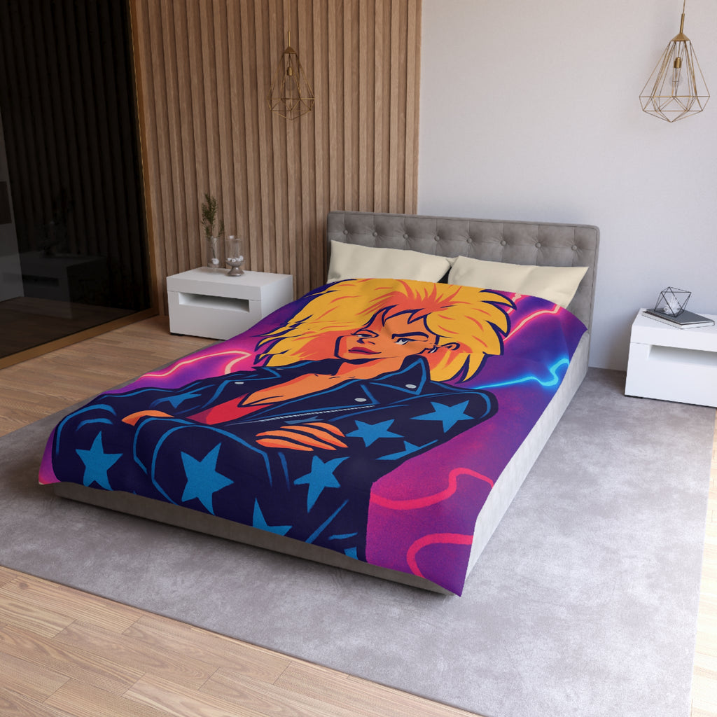 Housse de Couette Microfibre Design Artistique Moderne Décoration Chambre Confort Premium