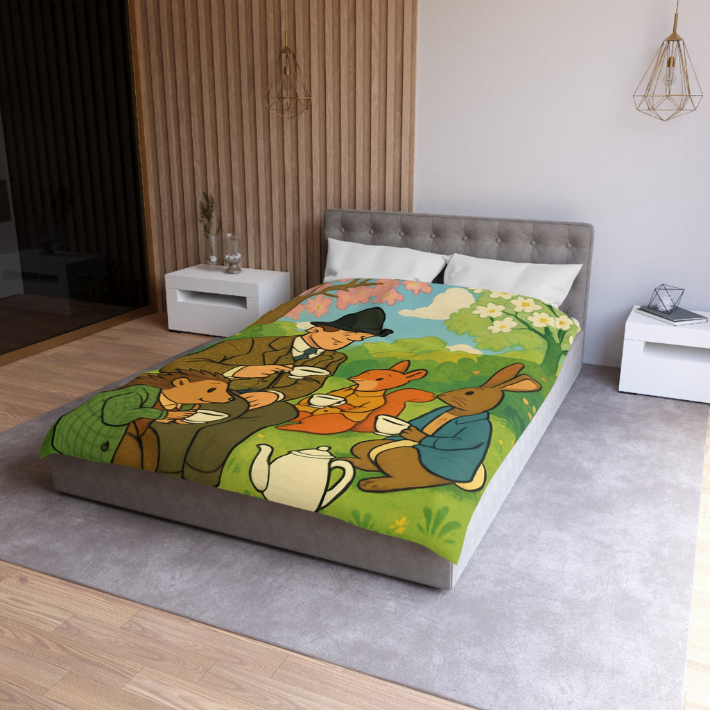 Housse de Couette Microfibre Design Artistique Moderne Décoration Chambre Confort Premium