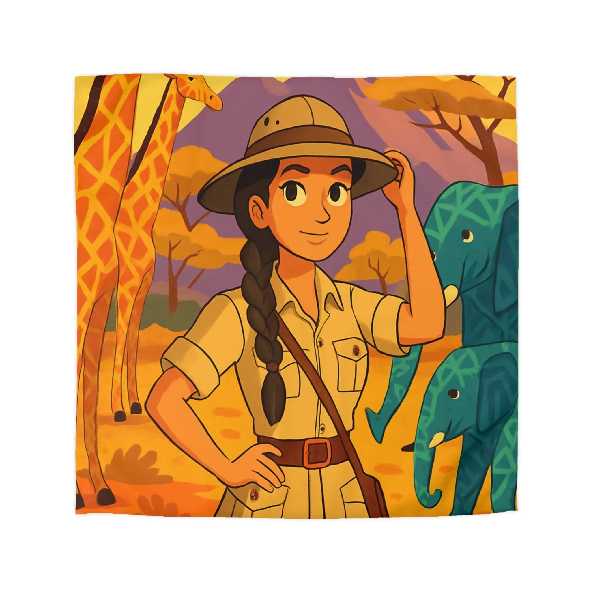 Housse de Couette Microfibre Art Graphique Contemporain Style Décoratif Chambre Tendance