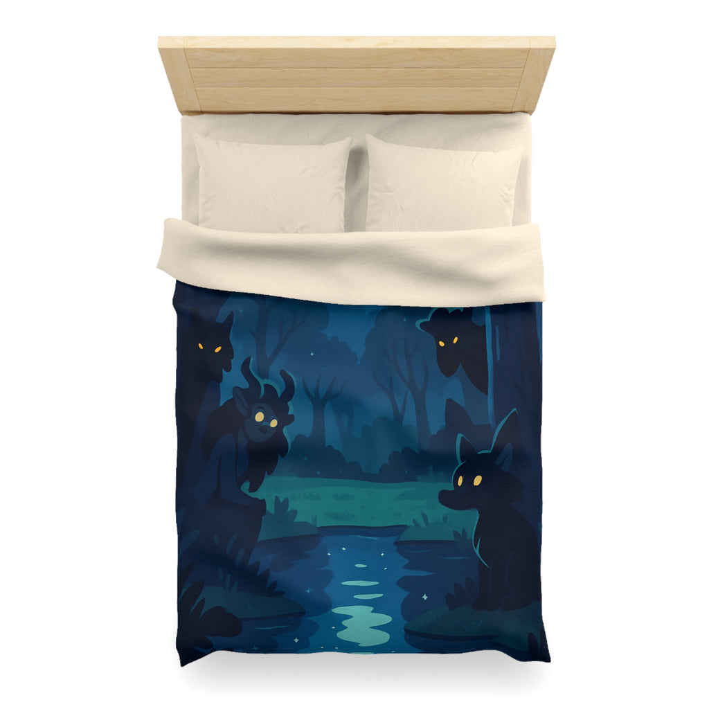 Housse de Couette Microfibre Illustration Unique Design Moderne Décoration Intérieure Raffinée