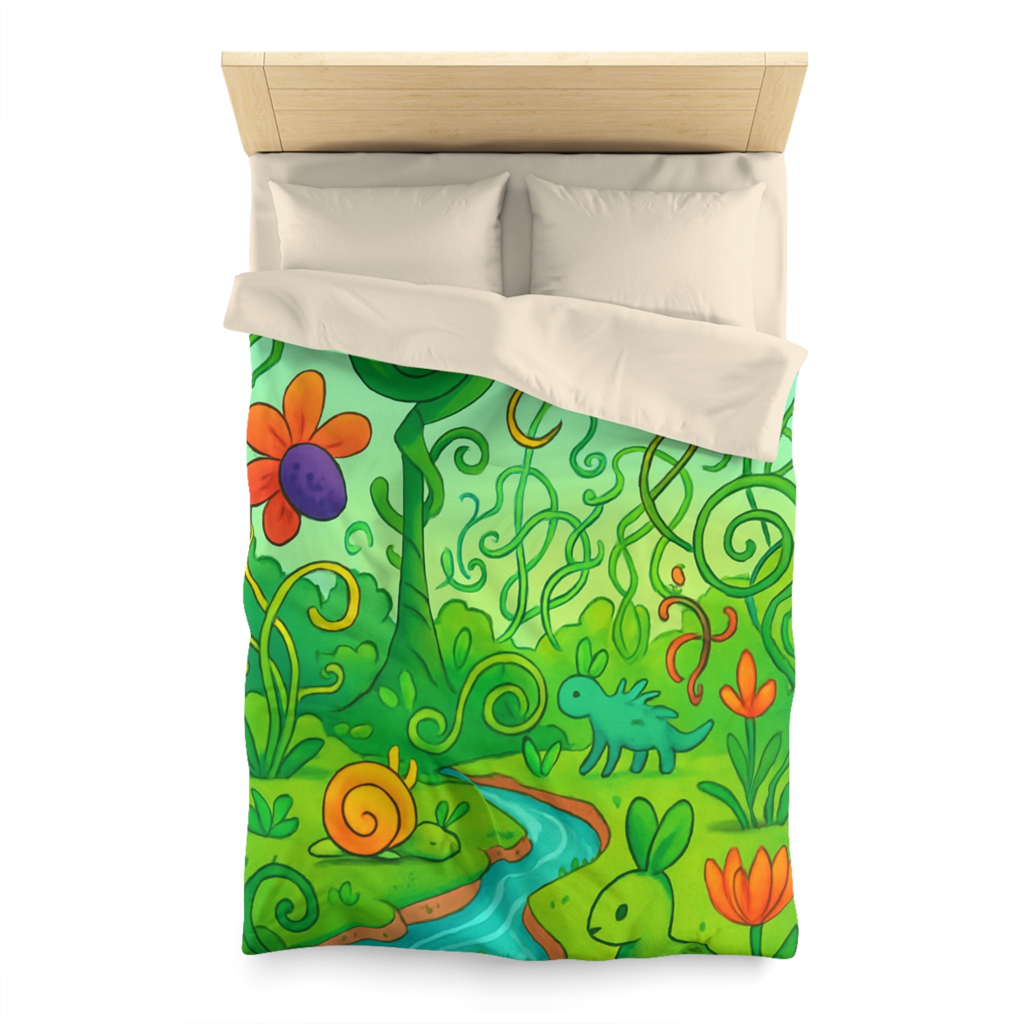 Housse de Couette Microfibre Design Artistique Moderne Décoration Chambre Confort Premium