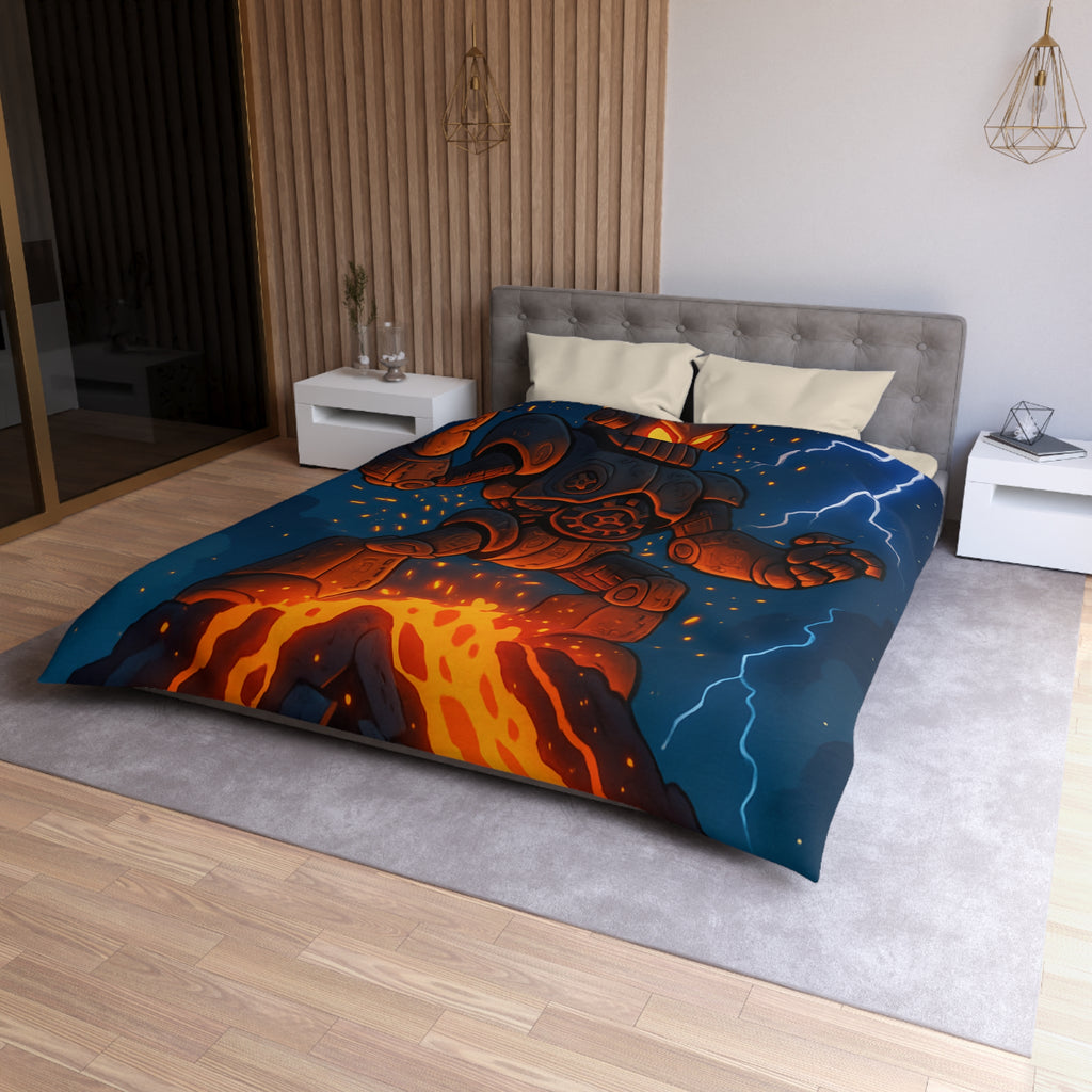 Housse de Couette Microfibre Design Artistique Moderne Décoration Chambre Confort Premium