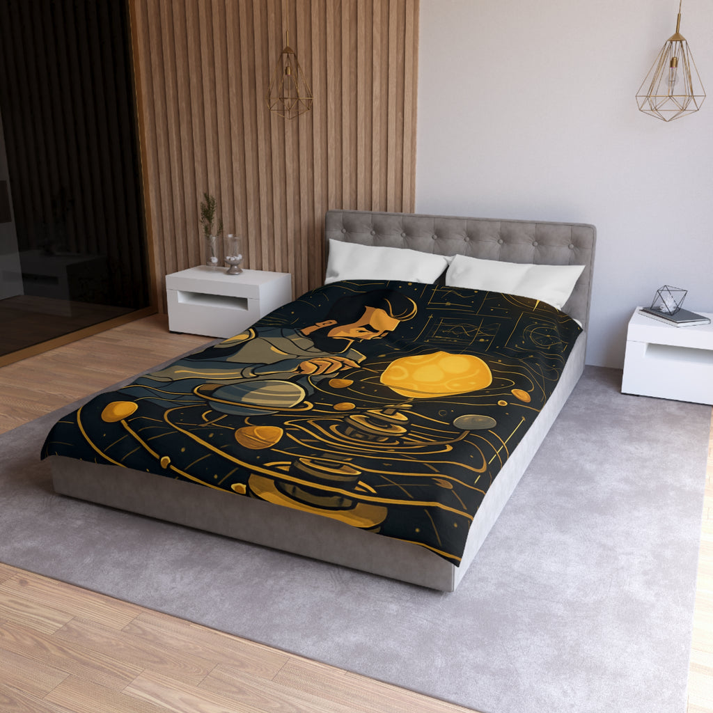 Housse de Couette Microfibre Illustration Unique Design Moderne Décoration Intérieure Raffinée