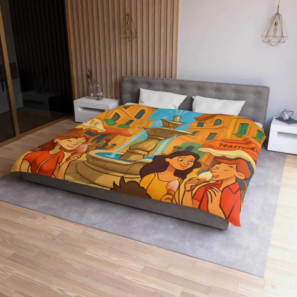 Housse de Couette Microfibre Création Artistique Moderne Design Exclusif Décoration Chambre