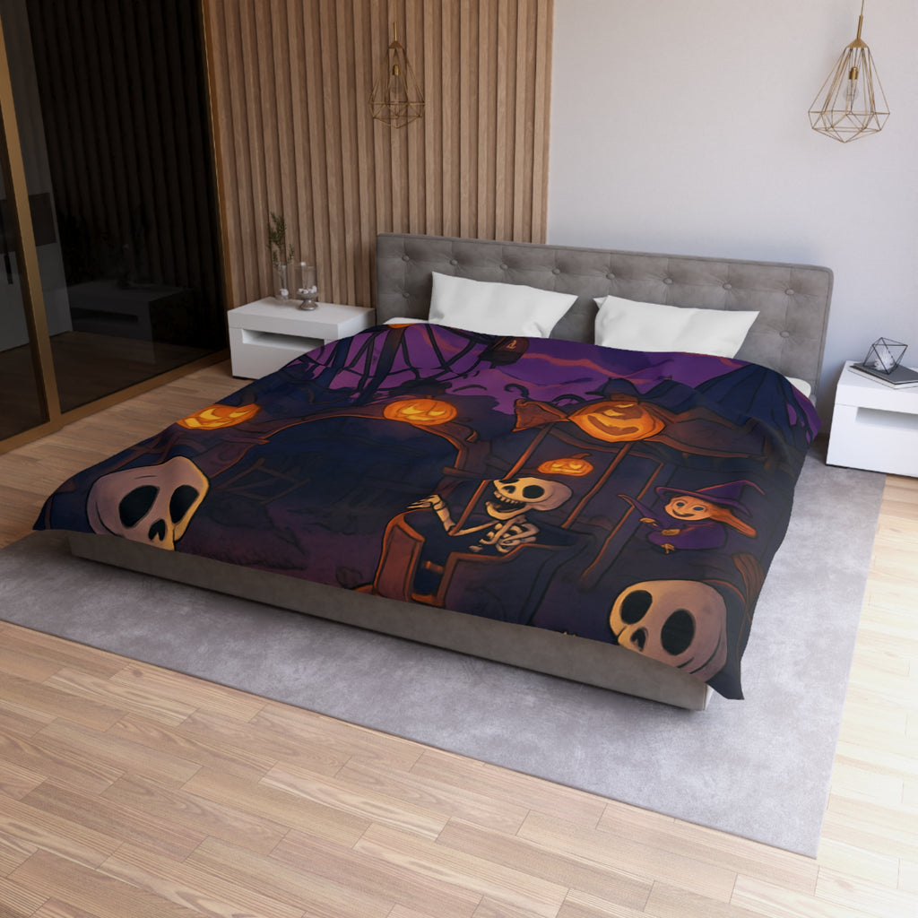 Housse de Couette Microfibre Motif Créatif Original Style Contemporain Chambre Élégante