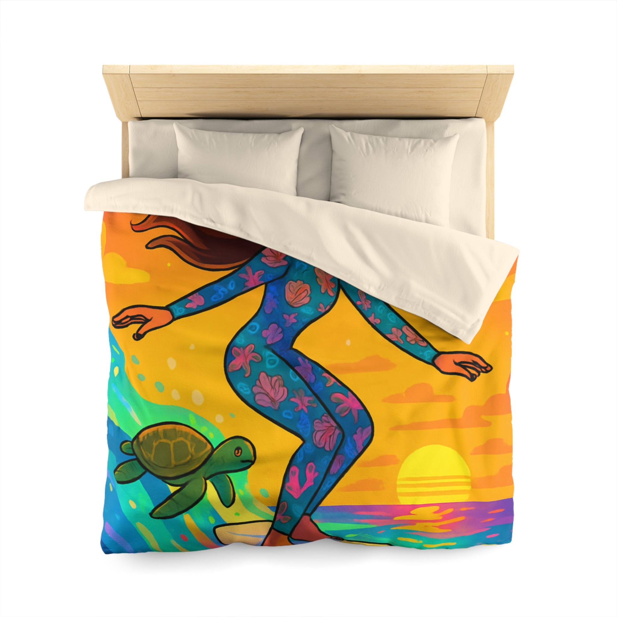 Housse de Couette Microfibre Création Artistique Moderne Design Exclusif Décoration Chambre