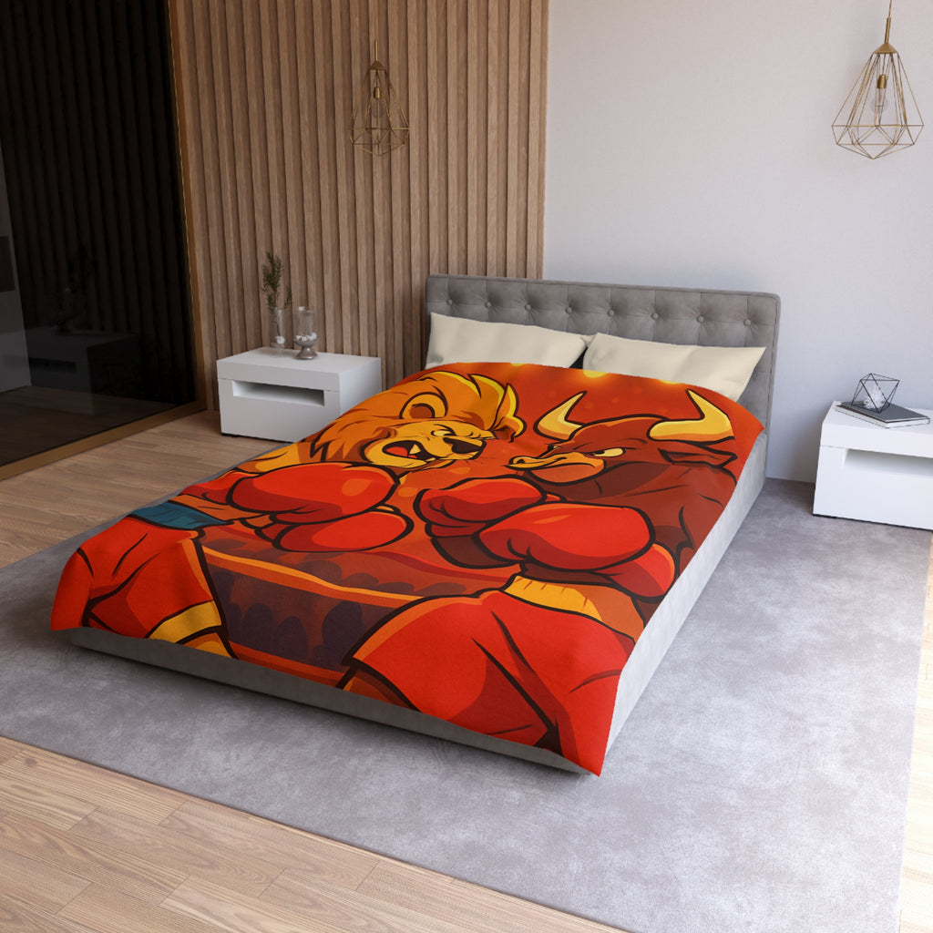 Housse de Couette Microfibre Design Artistique Moderne Décoration Chambre Confort Premium