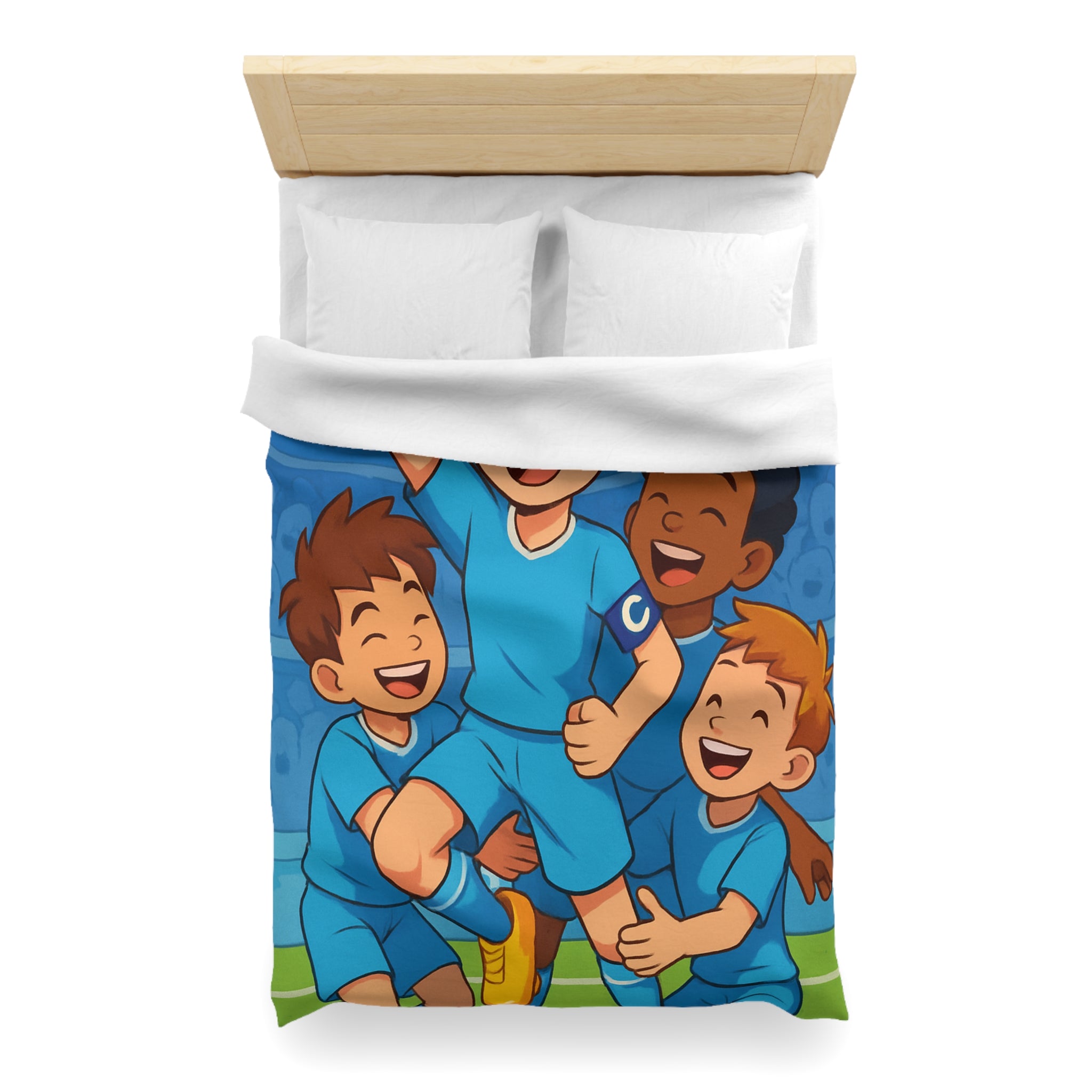 Housse de Couette Microfibre Motif Créatif Original Style Contemporain Chambre Élégante