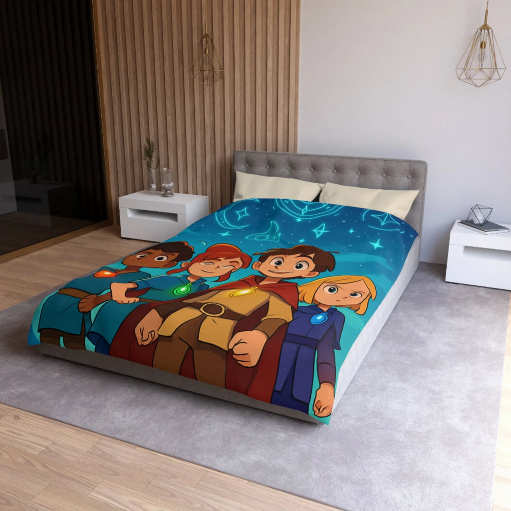 Housse de Couette Microfibre Création Artistique Moderne Design Exclusif Décoration Chambre