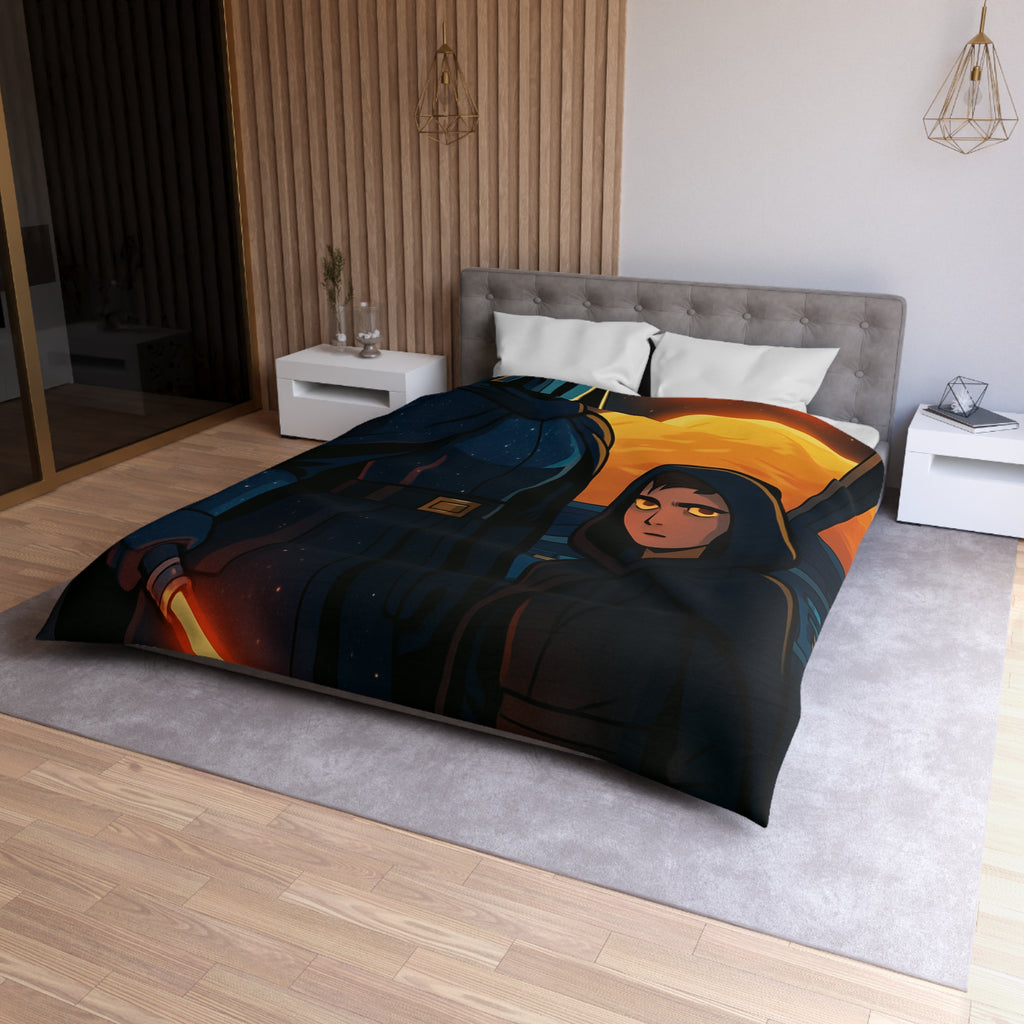 Housse de Couette Microfibre Design Artistique Moderne Décoration Chambre Confort Premium