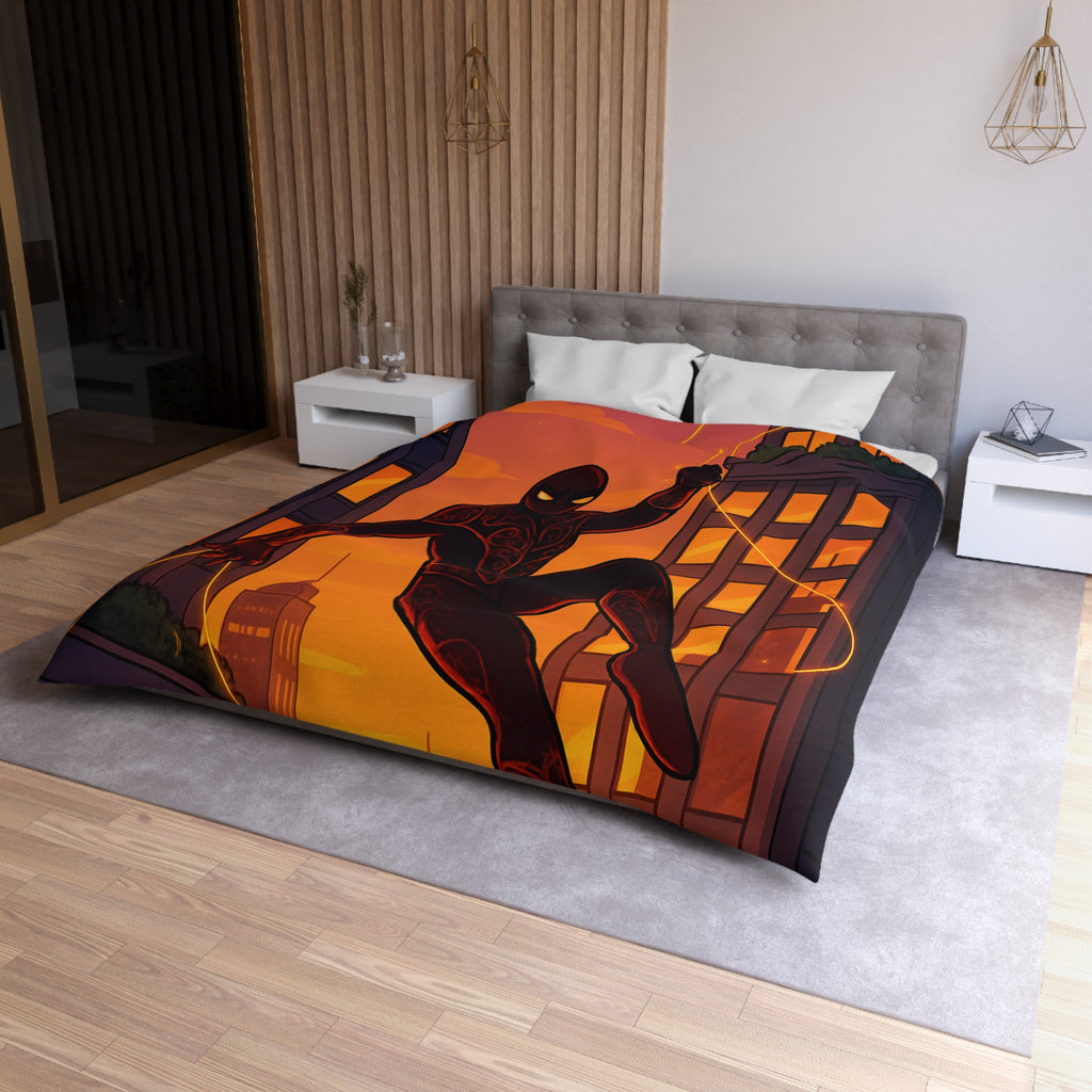 Housse de Couette Microfibre Design Artistique Moderne Décoration Chambre Confort Premium