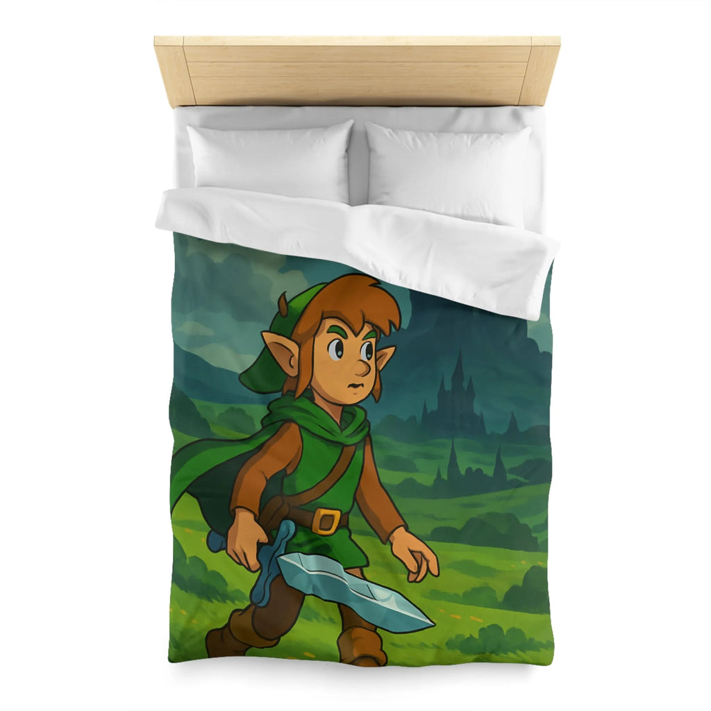 Housse de Couette Microfibre Art Graphique Contemporain Style Décoratif Chambre Tendance