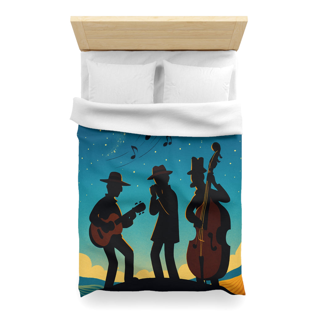 Housse de Couette Microfibre Design Artistique Moderne Décoration Chambre Confort Premium