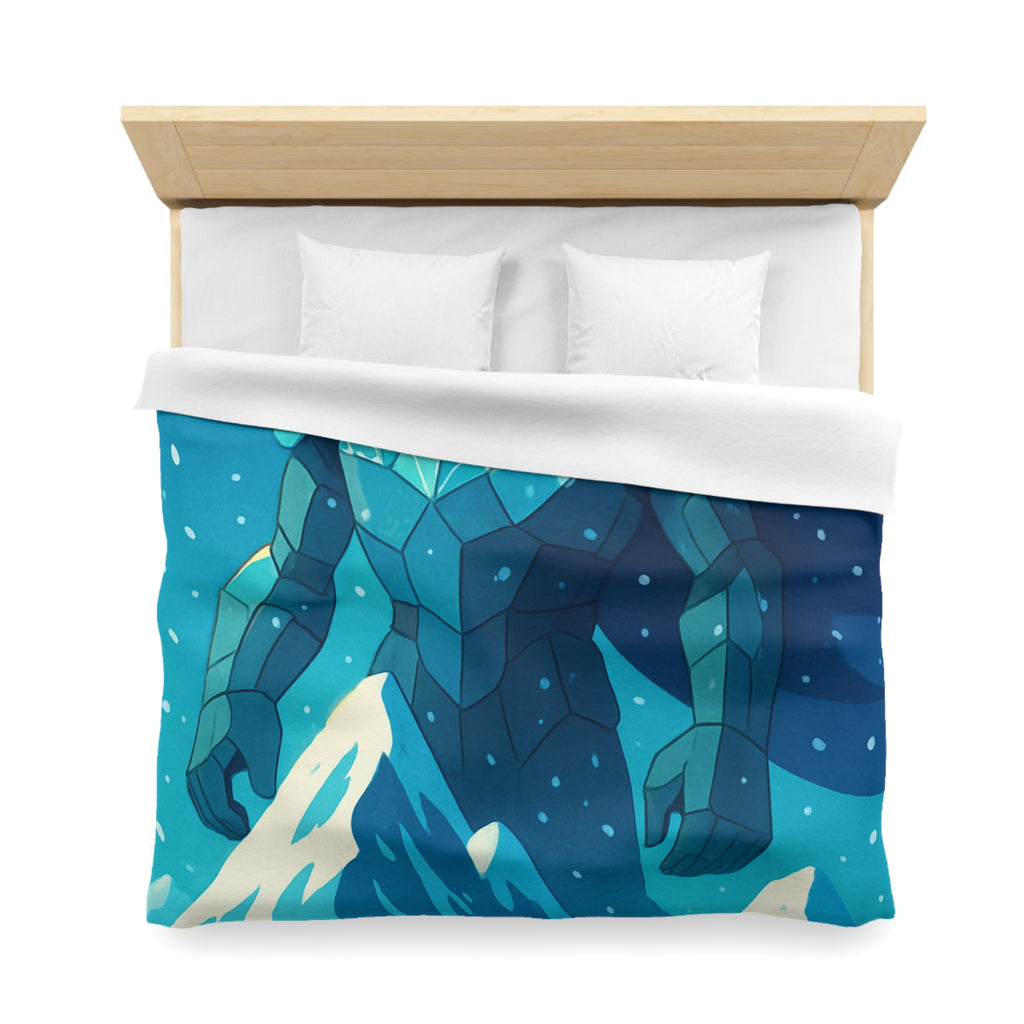 Housse de Couette Microfibre Illustration Unique Design Moderne Décoration Intérieure Raffinée