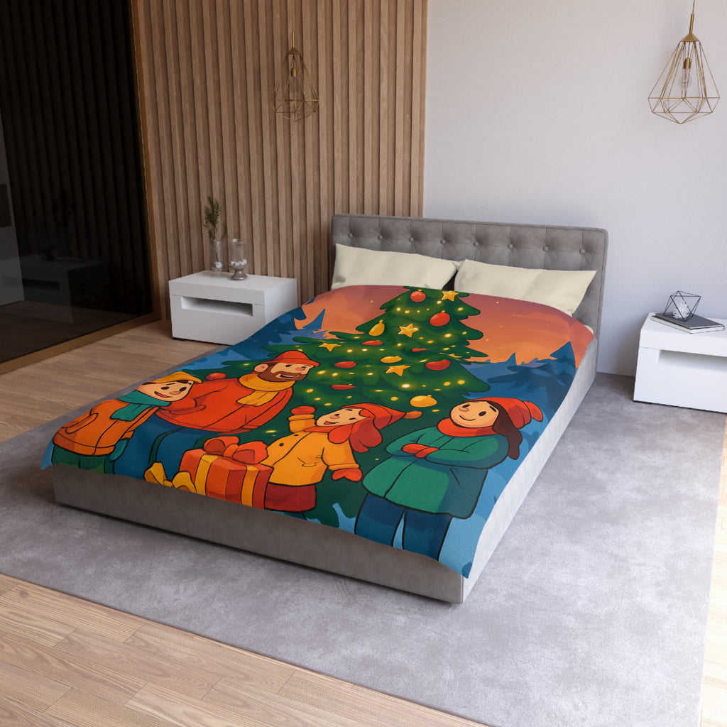 Housse de Couette Microfibre Illustration Unique Design Moderne Décoration Intérieure Raffinée