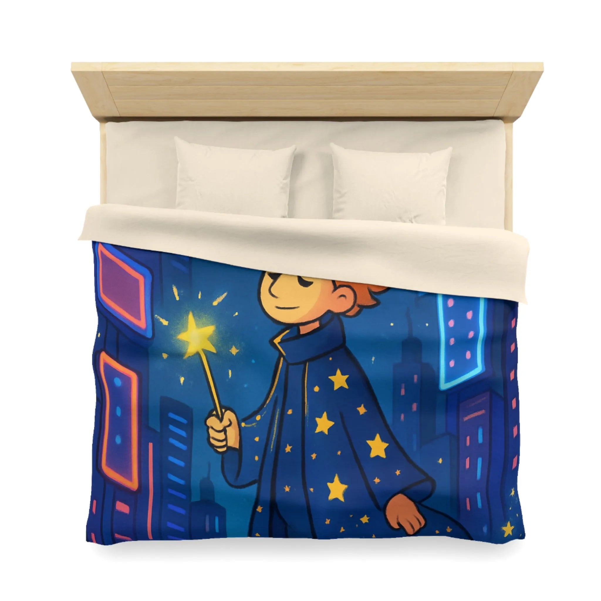 Housse de Couette Microfibre Art Graphique Contemporain Style Décoratif Chambre Tendance