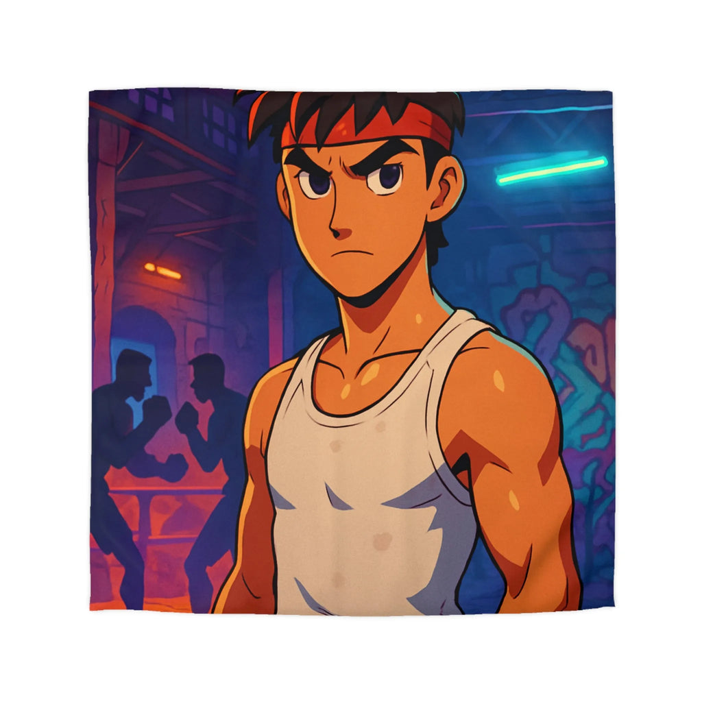 Housse de Couette Microfibre Art Graphique Contemporain Style Décoratif Chambre Tendance