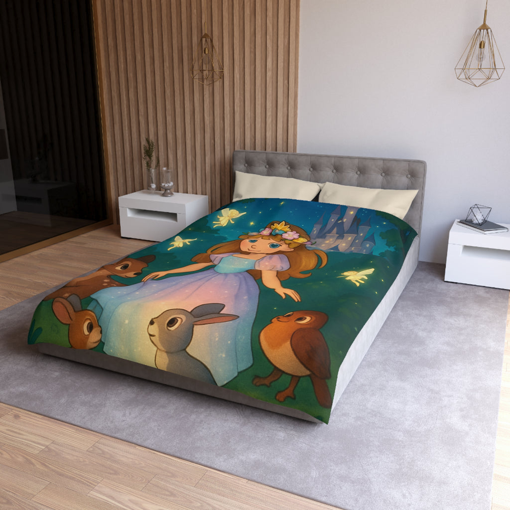 Housse de Couette Microfibre Design Artistique Moderne Décoration Chambre Confort Premium