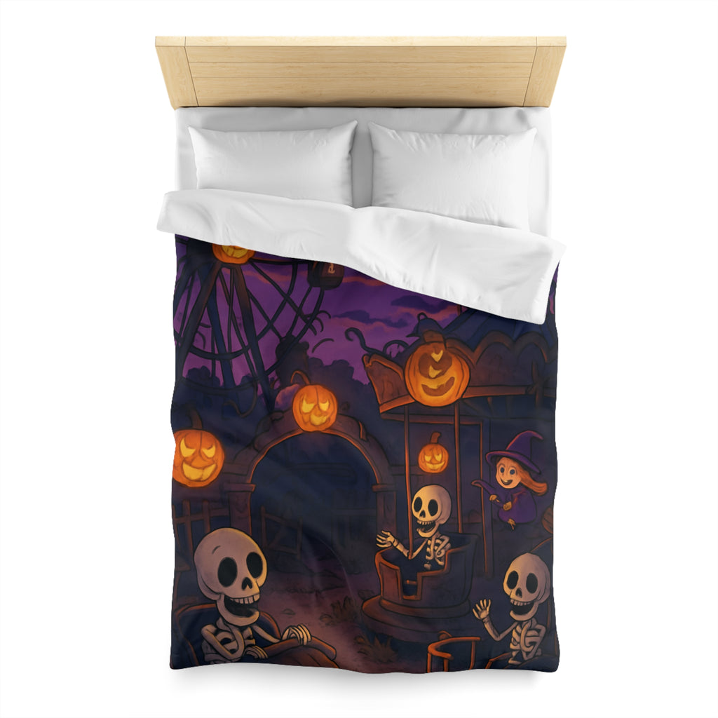 Housse de Couette Microfibre Motif Créatif Original Style Contemporain Chambre Élégante